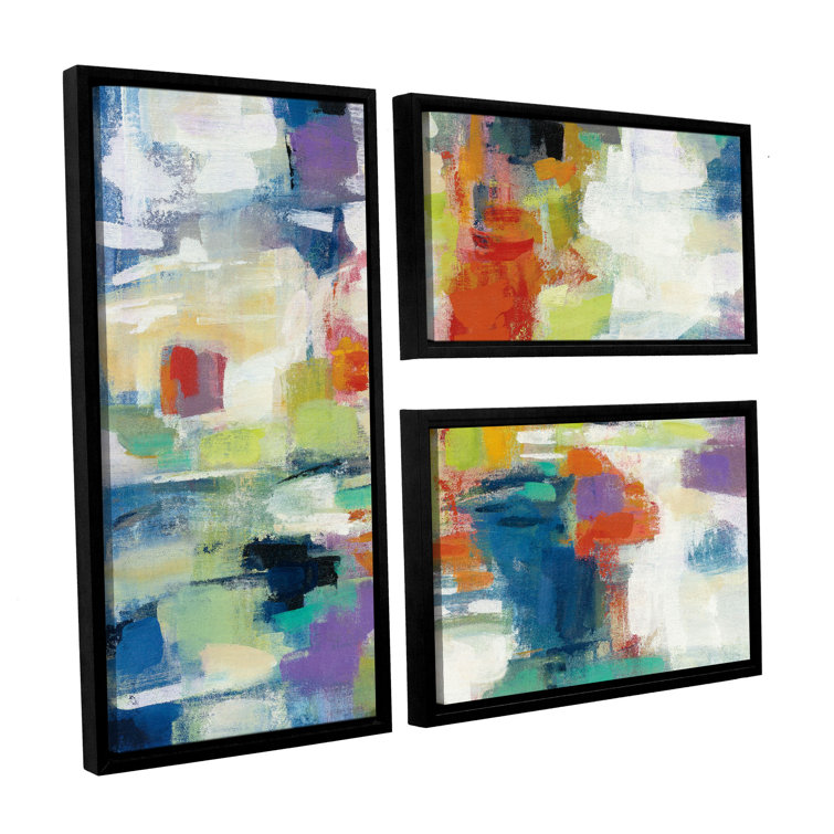 Wrought Studio 3 Piece Picture Frame Print on Canvas Wayfair